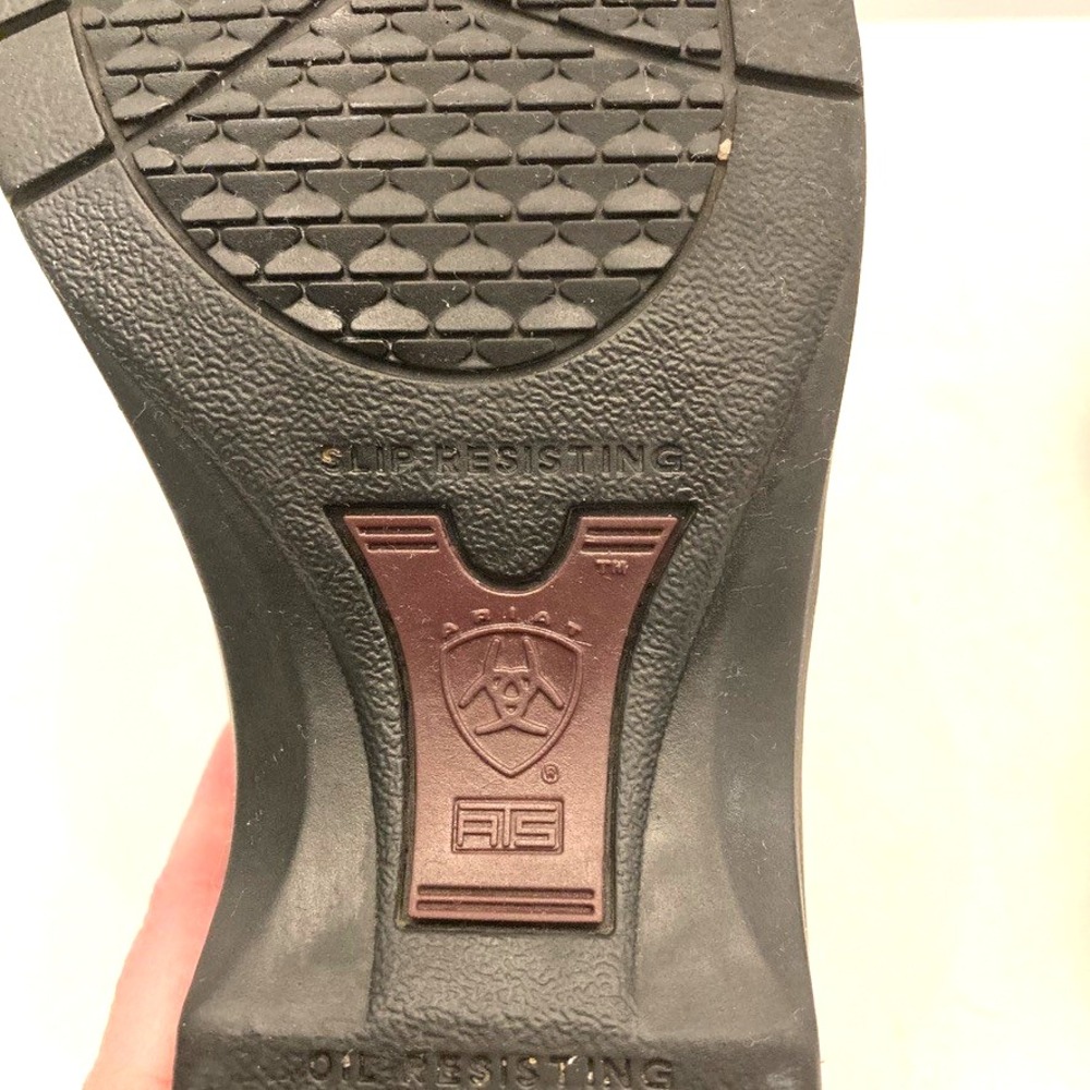 Ariat Steel Toe Clogs Black Leather Women's 8.5 Work Slip Resistant Comfort - Picture 12 of 12